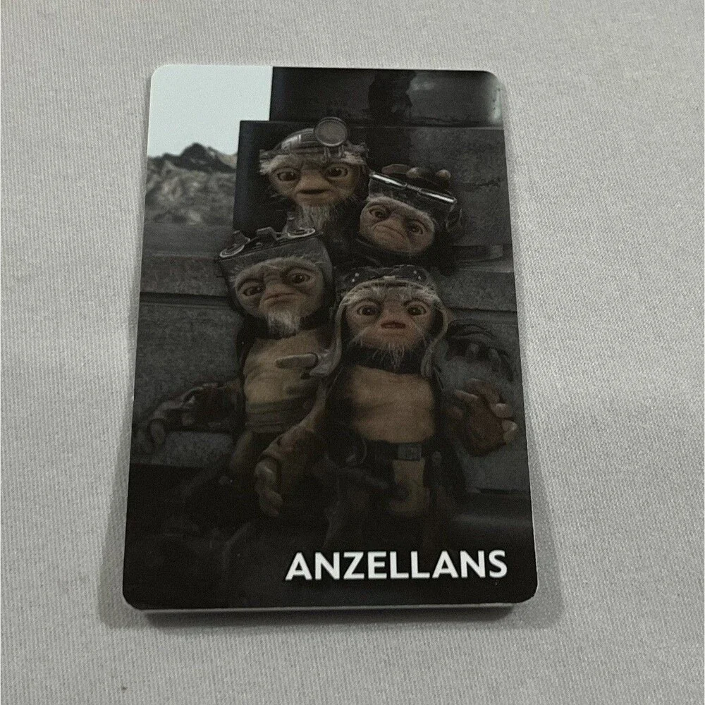 Dave and Busters Star Wars The Mandalorian and Grogu Coin Pusher Anzellans Card